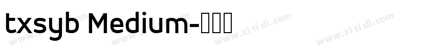 txsyb Medium字体转换